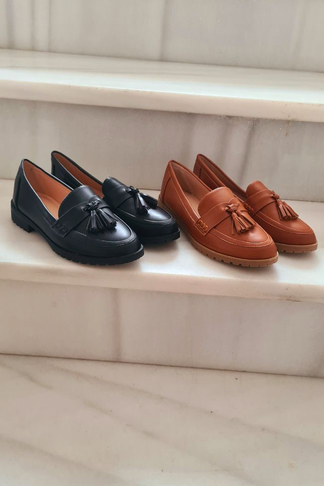 Classic flat loafers Black